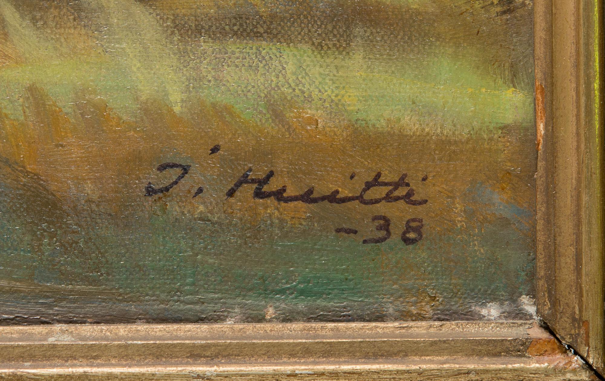 Ilmari Huitti, oil on canvas, signed and dated-38.