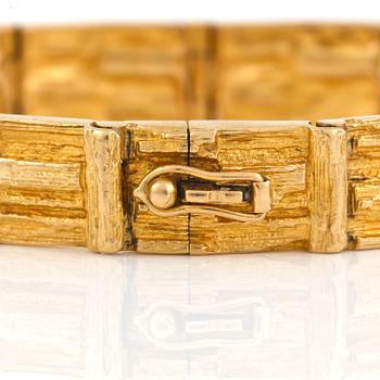 ARMBAND, 18K guld, Björn Weckström, Lapponia, Finland. Vikt 30,40 g.