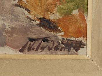 Nils Tydén, oil on panel, signed.