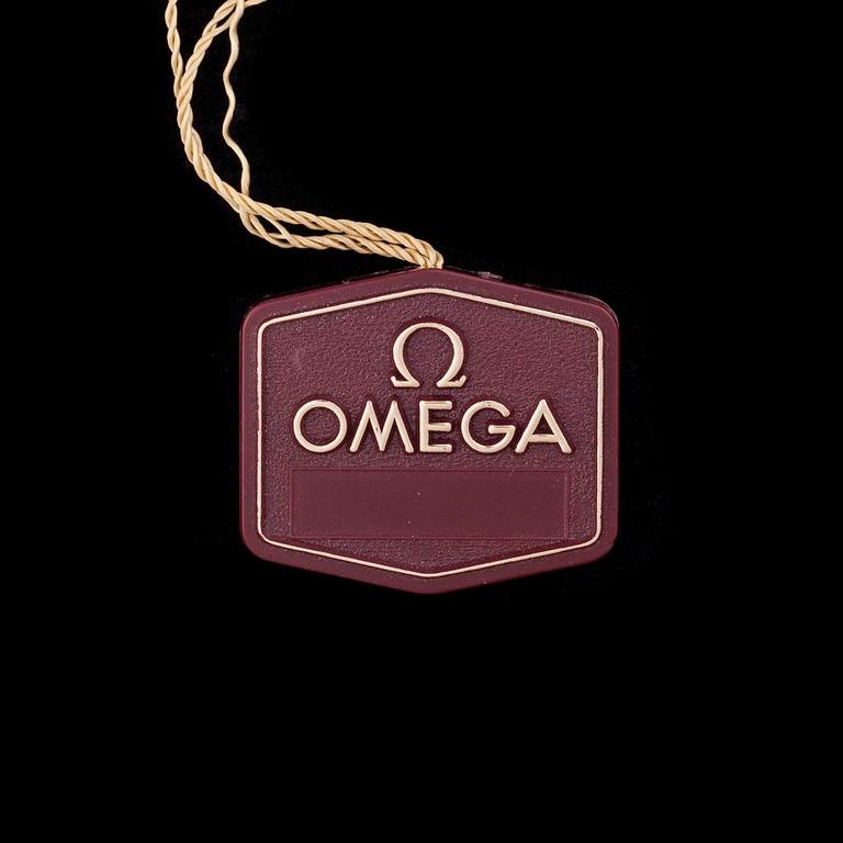ARMBANDSUR, dam, Omega, guld, läderarmband, original etui.