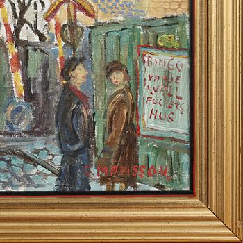 GÖSTA MÅNSSON, olja på duk, sign.