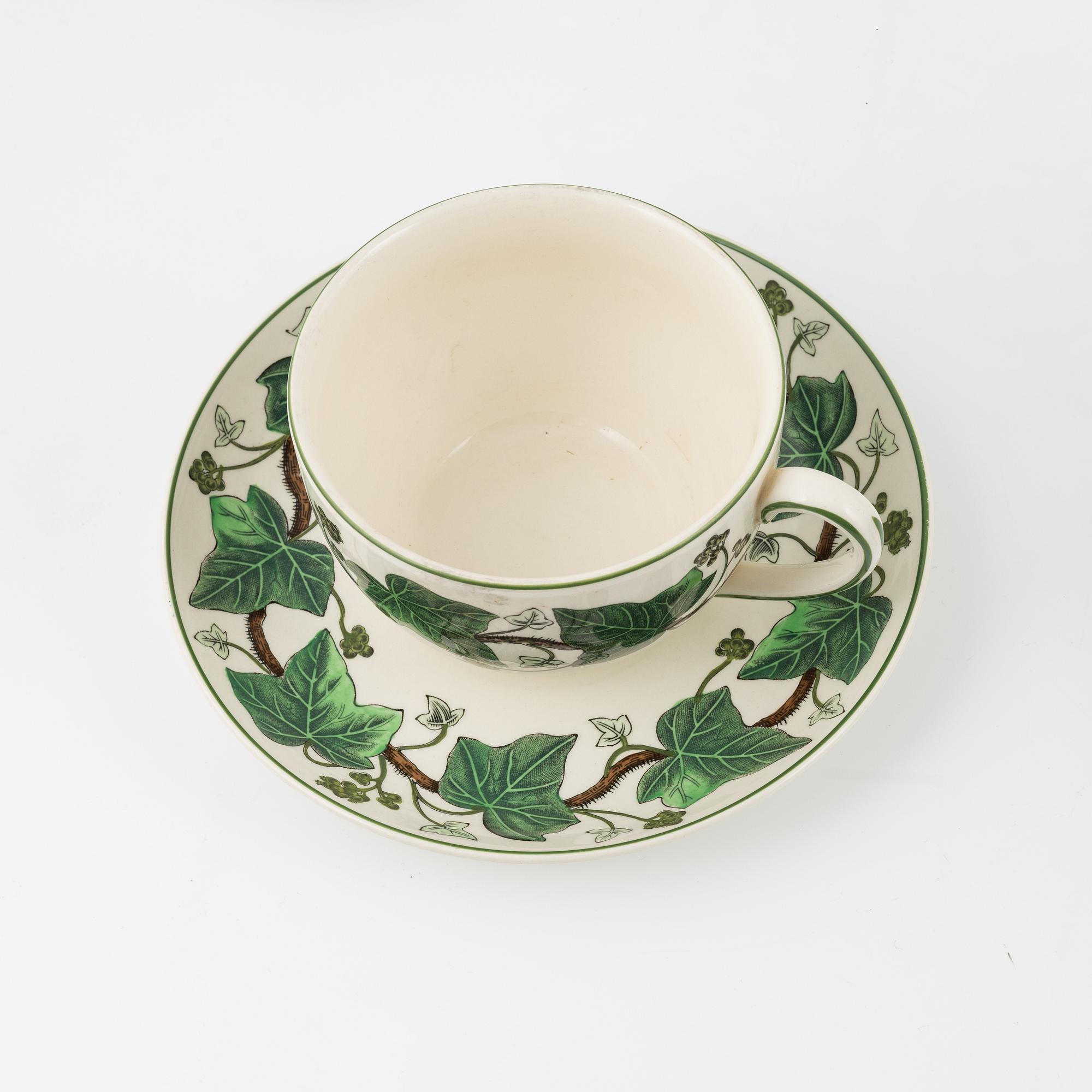 A 78-piece 'Napoleon Ivy' dinner, tea and coffee service, Wedgwood, England.