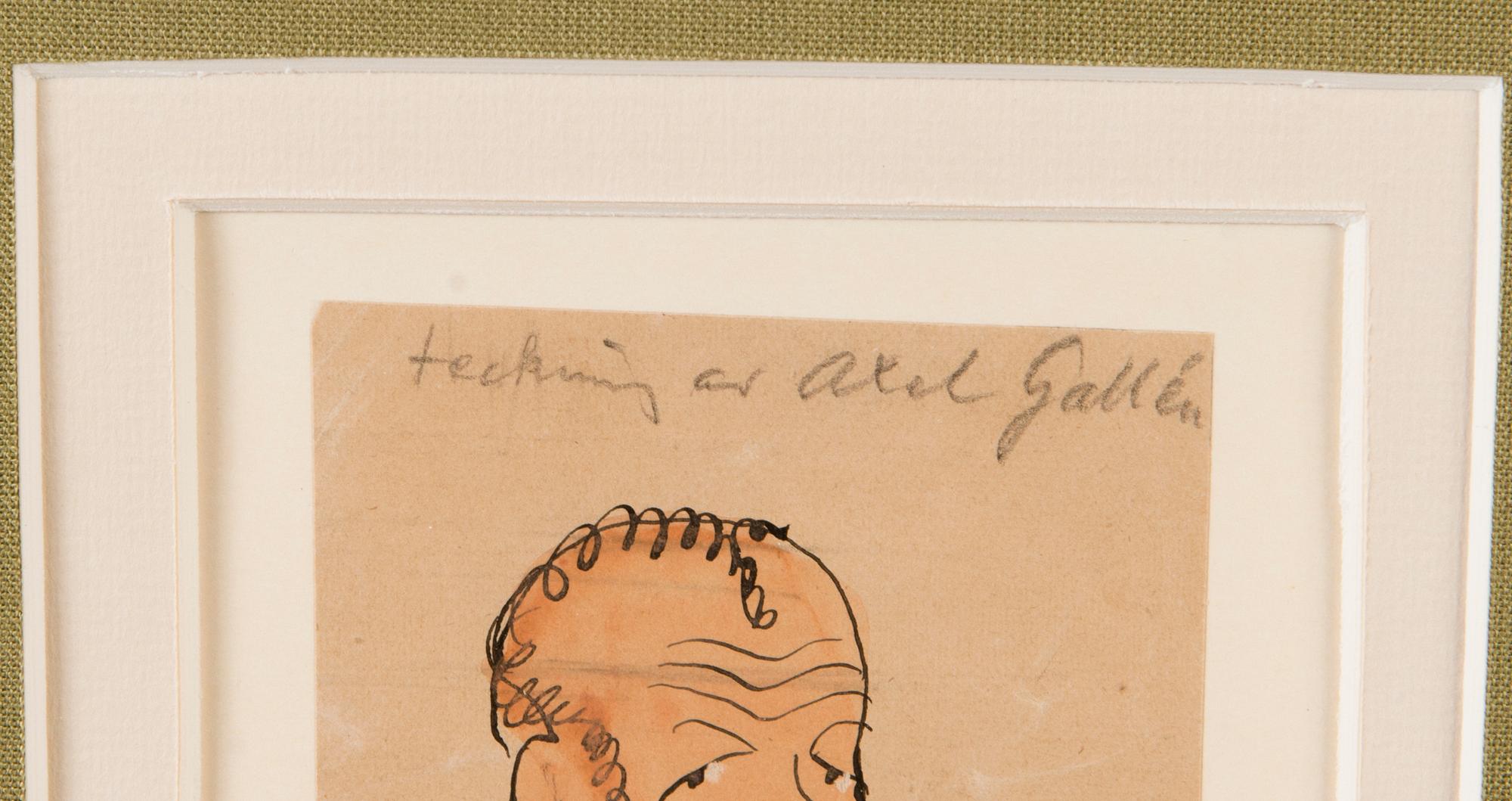 AKSELI GALLEN-KALLELA, KARIKATYR.