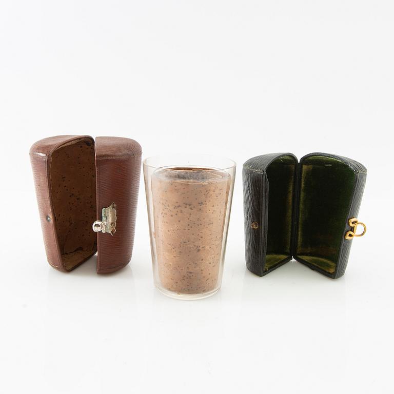 Various cases and boxes, approximately 18 pcs, first half of the 20th century.