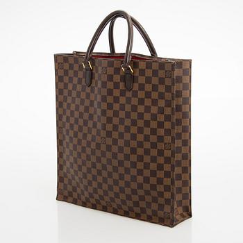 Louis Vuitton, a Damier Ebene Canvas 'Sac Plât Tote' bag.