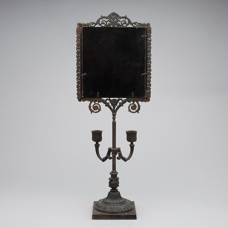 LÄSLJUSSTAKE, senempire, 1800-tal, gjutjärn.
