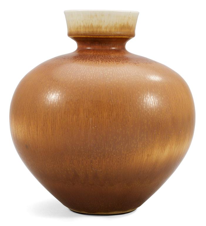 A Berndt Friberg stoneware vase, Gustavsberg studio 1978.