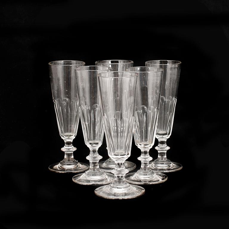 CHAMPAGNESTRUTAR, 12 stycken, 1800/1900-tal.