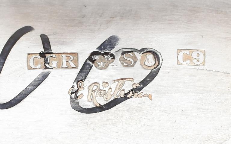 SKÅL, silver, Erik Råström, Stockholm 1953. Vikt ca 466 g.