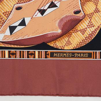 Hermès, scarf "Au Son du Tam-Tam".
