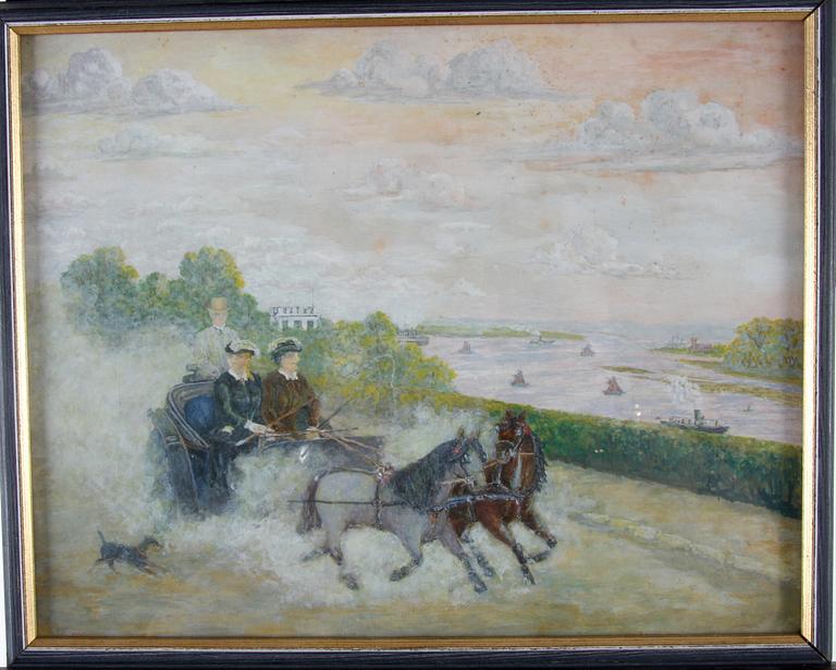PARTI KONST, 4 delar, akvareller, KOOPMANN.
