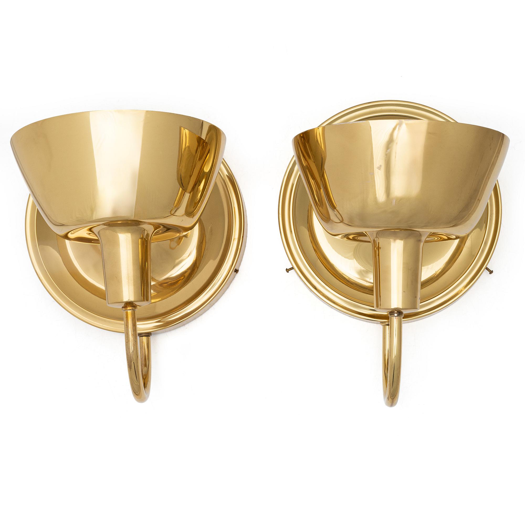 Josef Frank, Wall lamps, a pair, model 2389, Firma Svenskt Tenn.