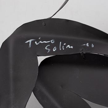 TIMO SOLIN, sculpture/relief painted matal, signed and dated -11.