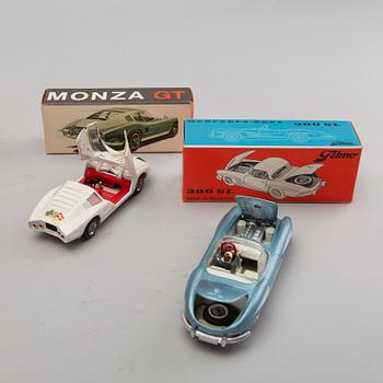 A set of eleven toy cars by Tekno, Denmark, 1950-1970's.