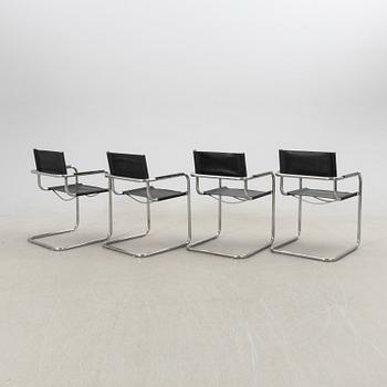 Armchairs, 4 pcs, Italy, second half of the 20th century.