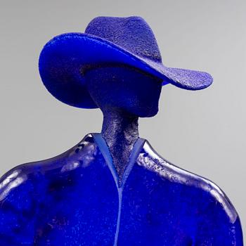 KJELL ENGMAN, skulptur, glas, Kosta Boda, unik.