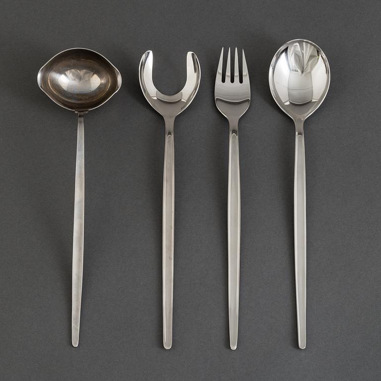 A 'Polar' 162 piece stainless steel cutlery set from Hackman, Finland.
