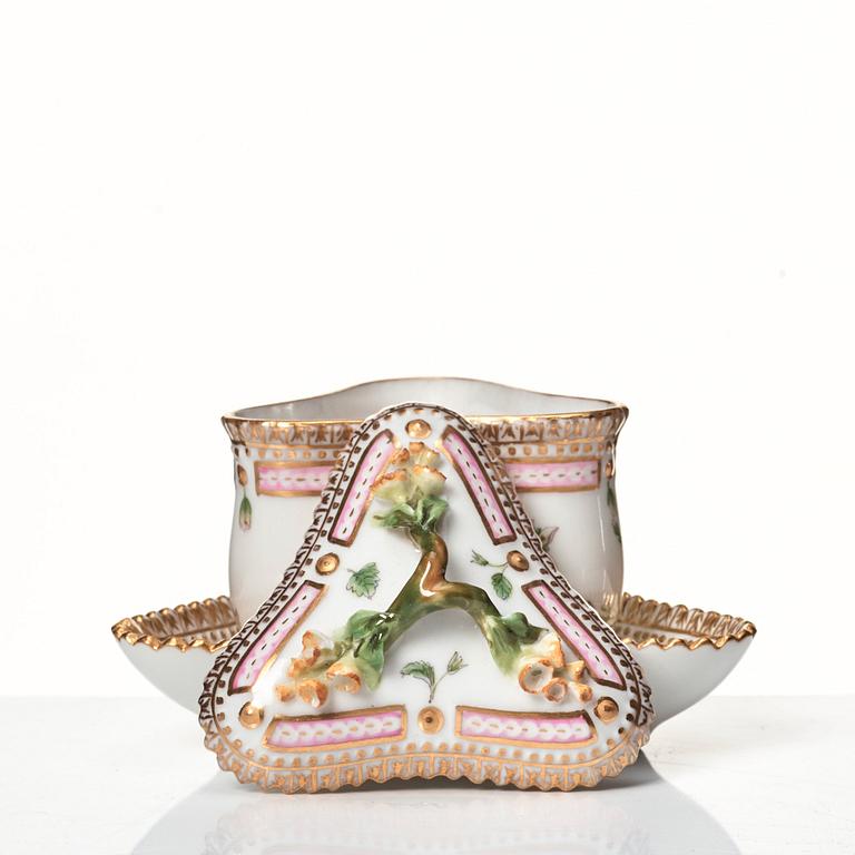 A group of 11 pieces of Royal Copenhagen "Flora Danica", Denmark, 20th Century.