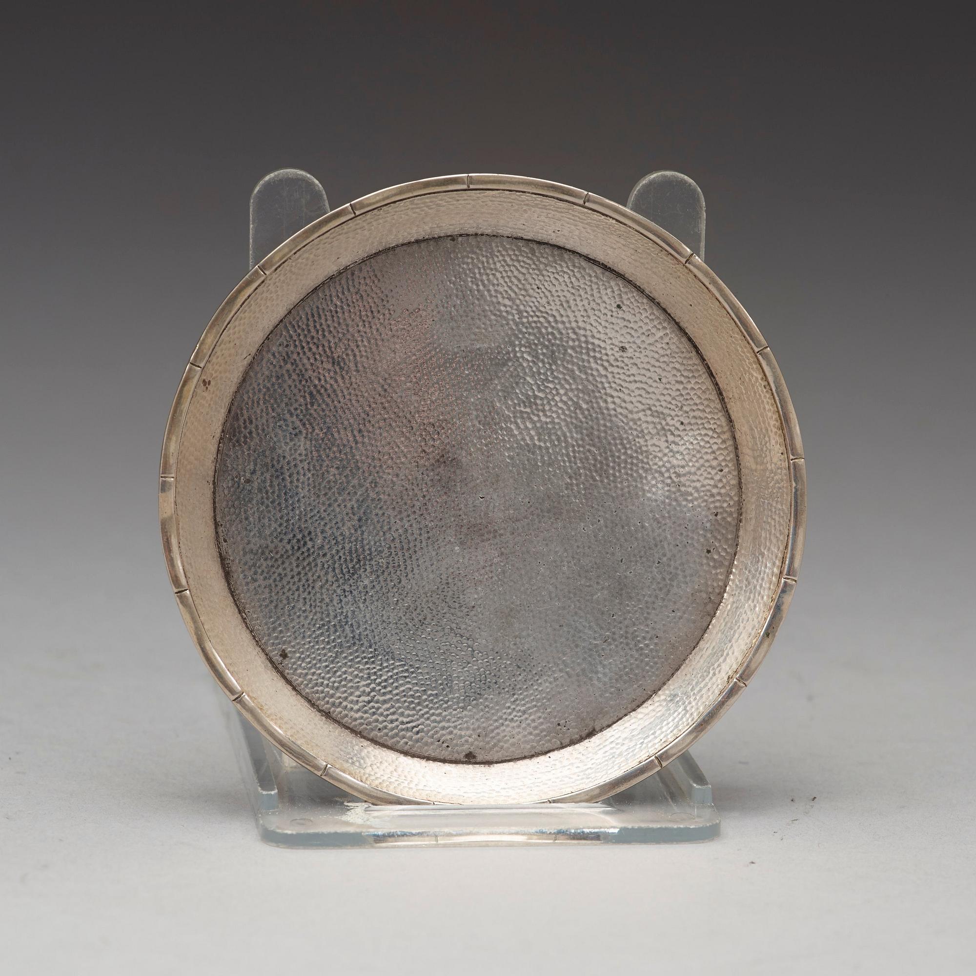 MYNTFAT, fem stycken, silver. Bla Zee Sung, Shanghai, 1900-talets början.