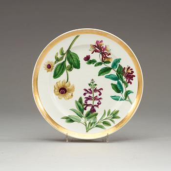 738. A Russian Gardner dinner plate, 19th Century.