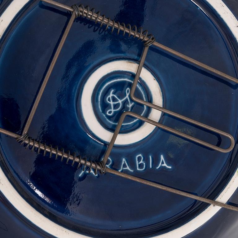 DORRIT VON FIEANDT, a decorative plate, 'Capricorn', from Horoscope series, signed DF Arabia. 1993-1997.