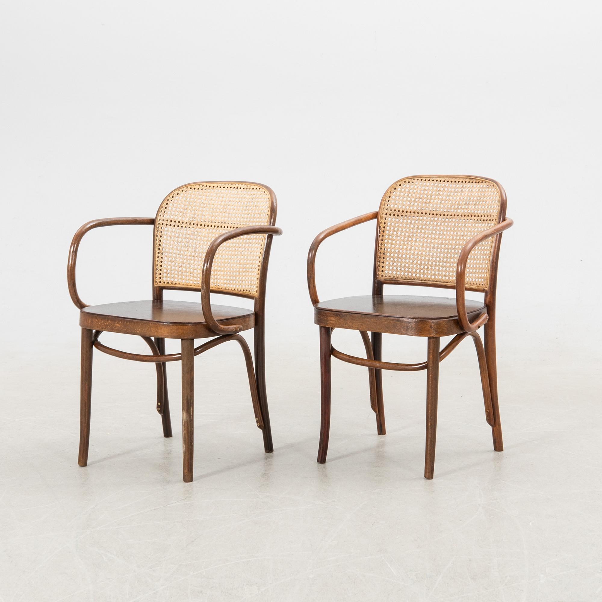 Armchairs a pair from the first half of the 20th century.