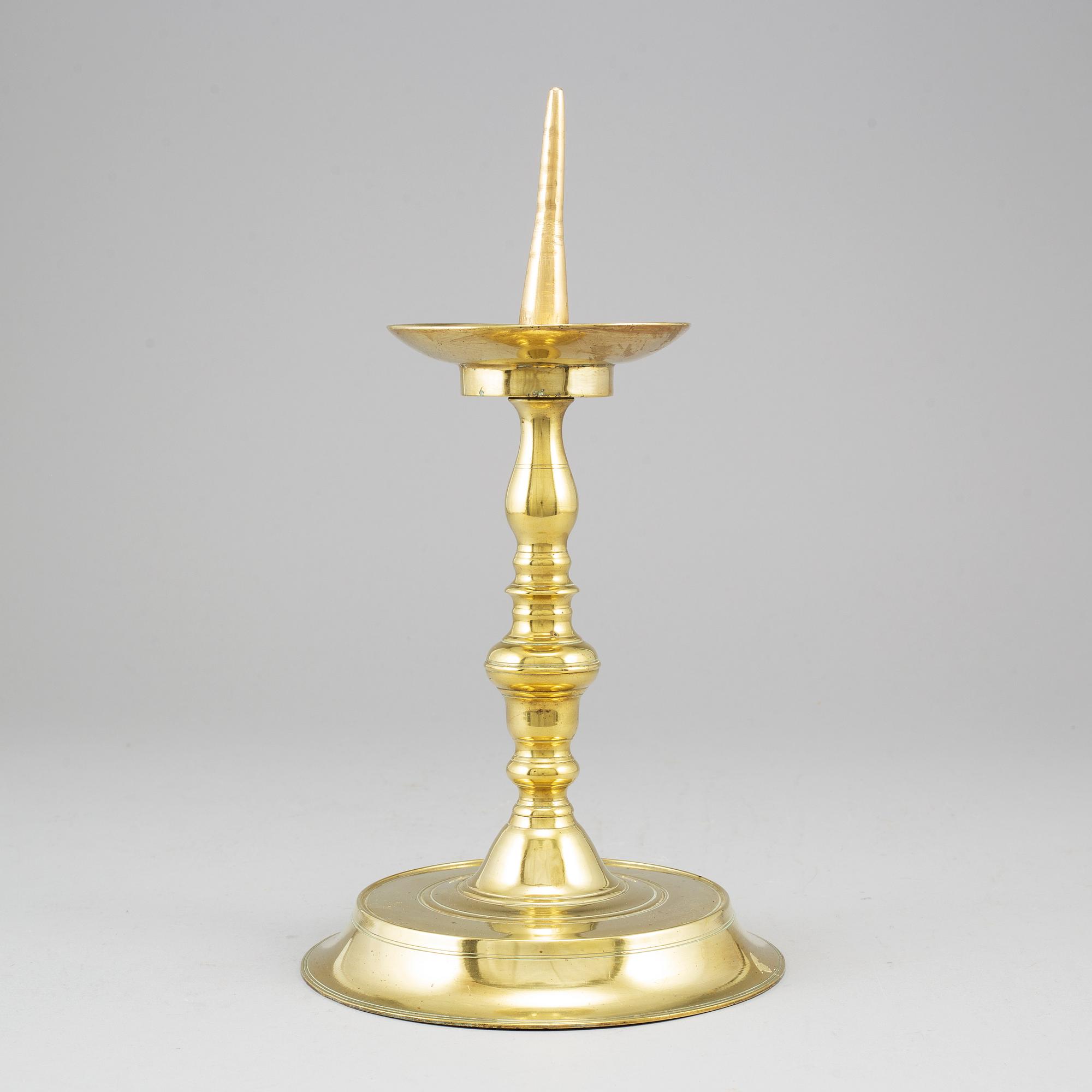 LJUSSTAKE, brons, 1600-tal.