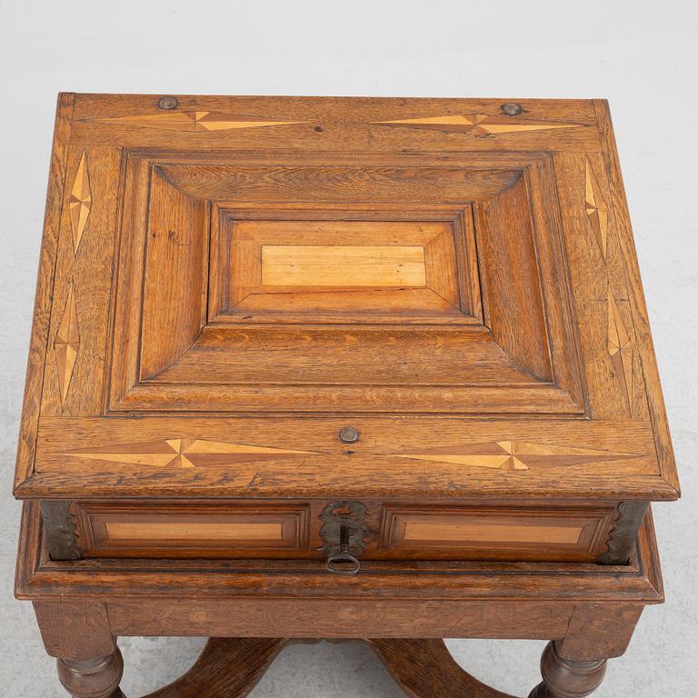 Casket, 18th Century, with later stand.