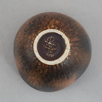 Gunnar Nylund, five pieces of stoneware, Rörstrand, Sweden.