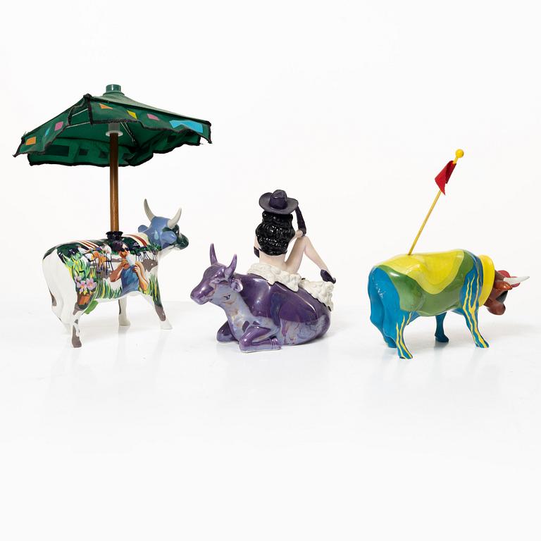 Six 'Cow Parade' figurines, 2000s.
