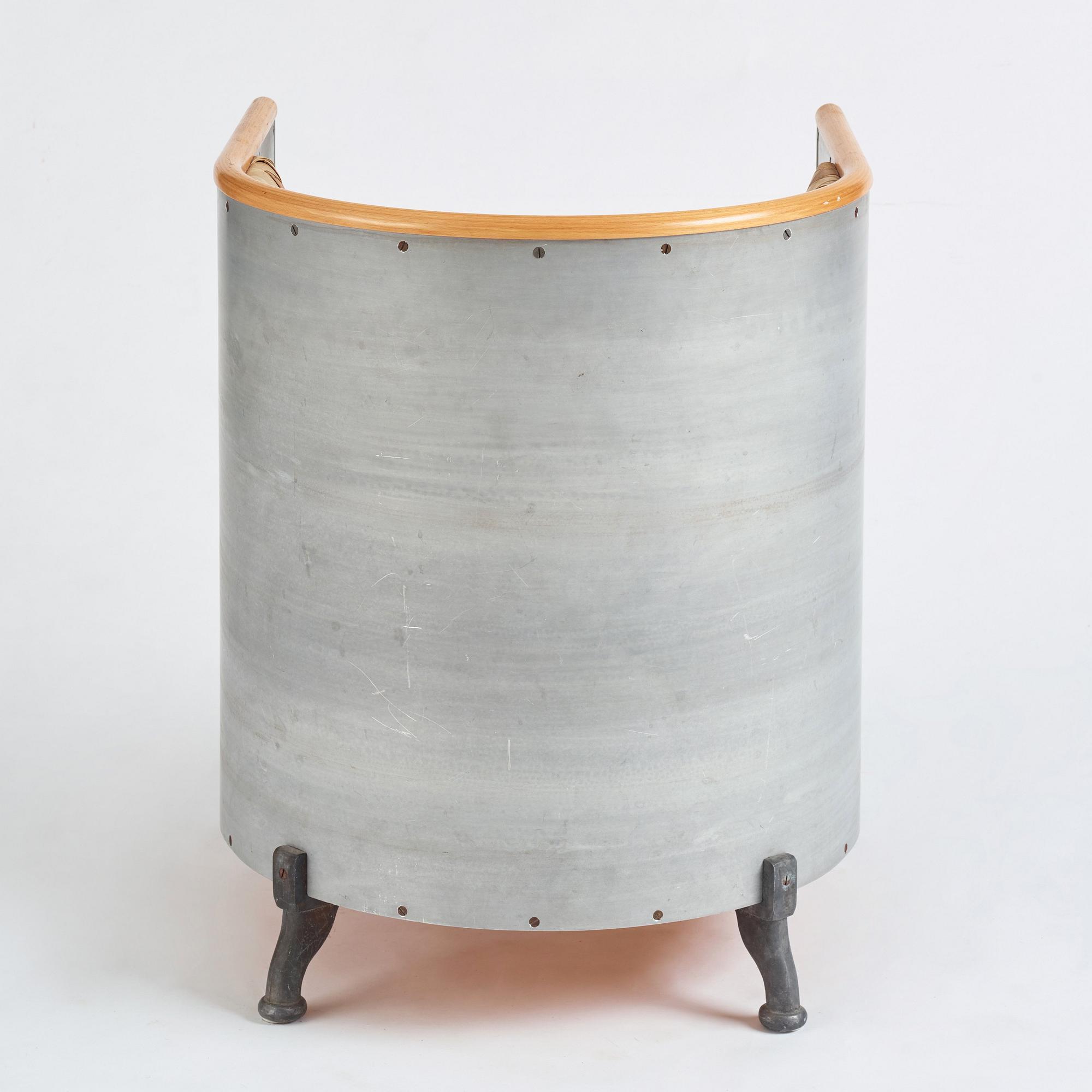 Mats Theselius, "Aluminiumfåtölj", näver, ed. EA 3/5, Källemo, efter 1990.