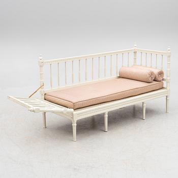 A Gustavian sofa, 18th century.