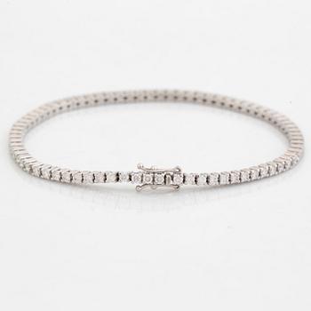 Brilliant cut diamond bracelet, with certificate HRD.