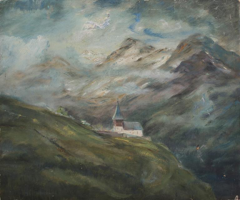 PETER HIRSCH, olja på pannå signerad.