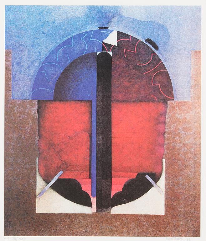 JUHA SOISALO, serigrafia, signeerattu ja päivätty -92, numeroitu IX/XLVIII.