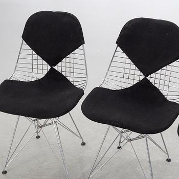 CHARLES & RAY EAMES four "DKR" chairs, for Herman Miller, USA mid 20th century.