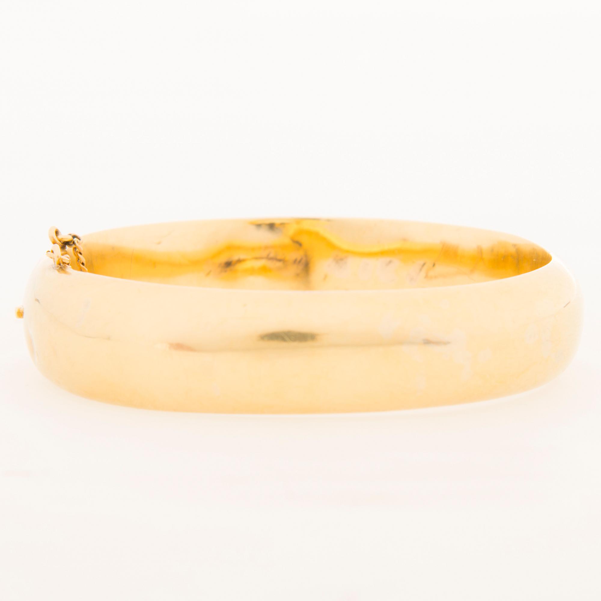 RANNERENGAS, 14K kultaa (56), tekijäleima GS, Pietari, 1800-luku.