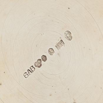 13 pieces of silover for the table, different makers including C.G.Hallberg and GAB, Sweden.