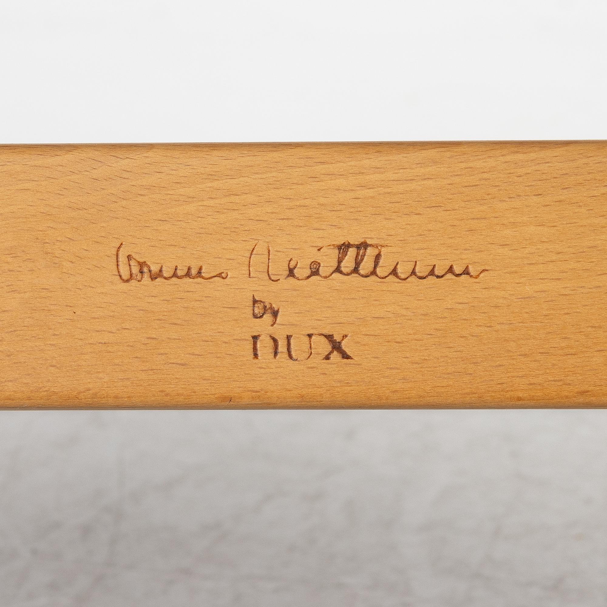 Bruno Mathsson, a 'Pernilla' easy chair with foot stool, Dux.