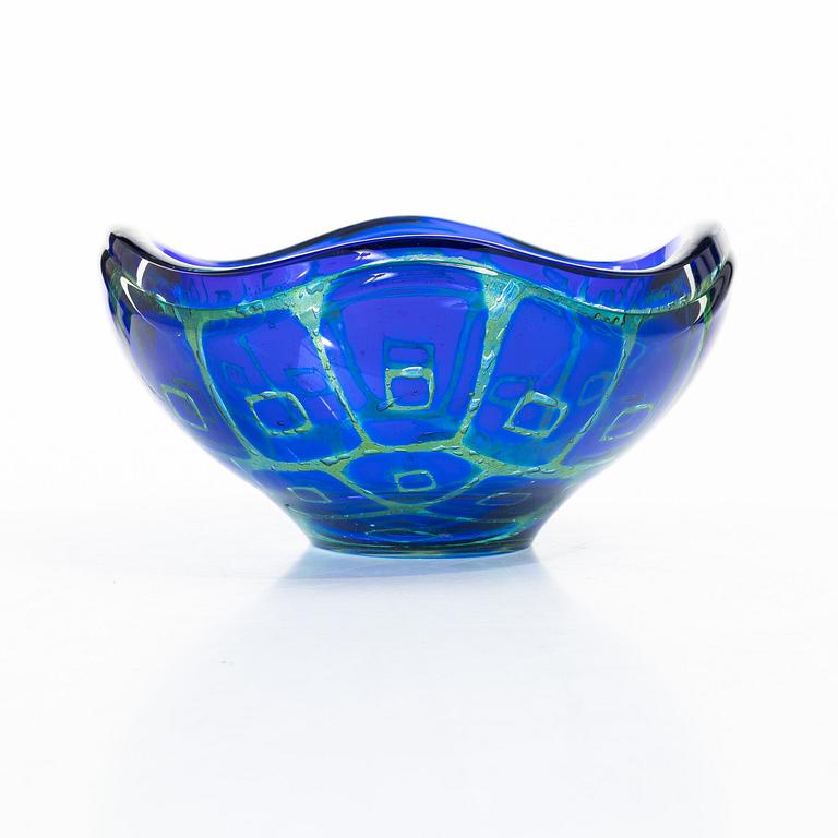 Sven Palmqvist, a 'Ravenna' glass bowl, Orrefors, Sweden.