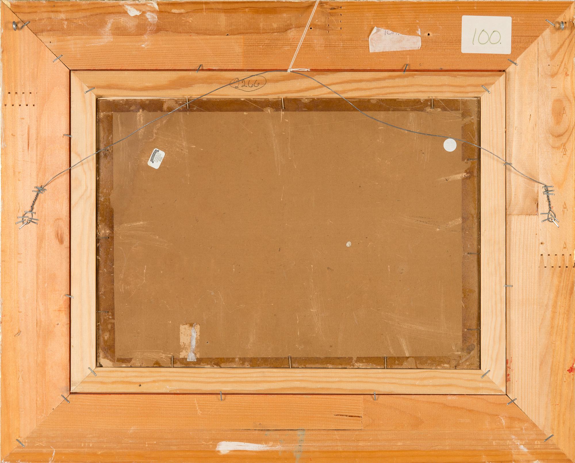 Elias Muukka, akvarell, signerad.