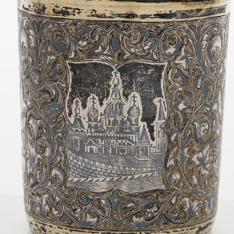 Pikari, hopea ja niello, Moskova 1855.