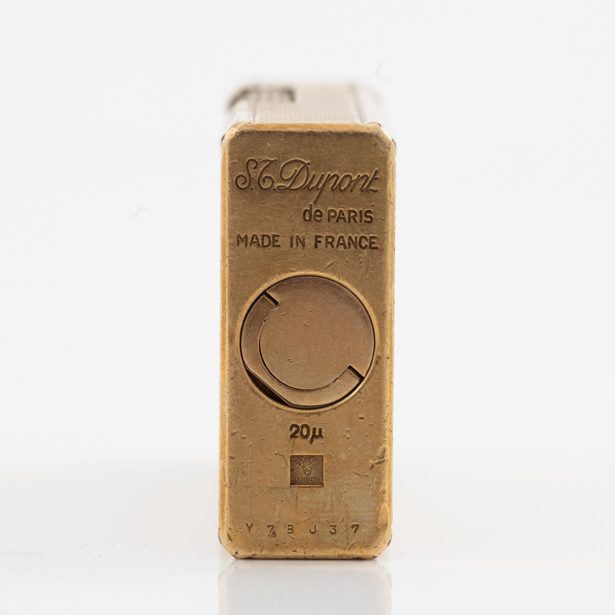 Tändare, Dupont de Paris, förgylld metall.