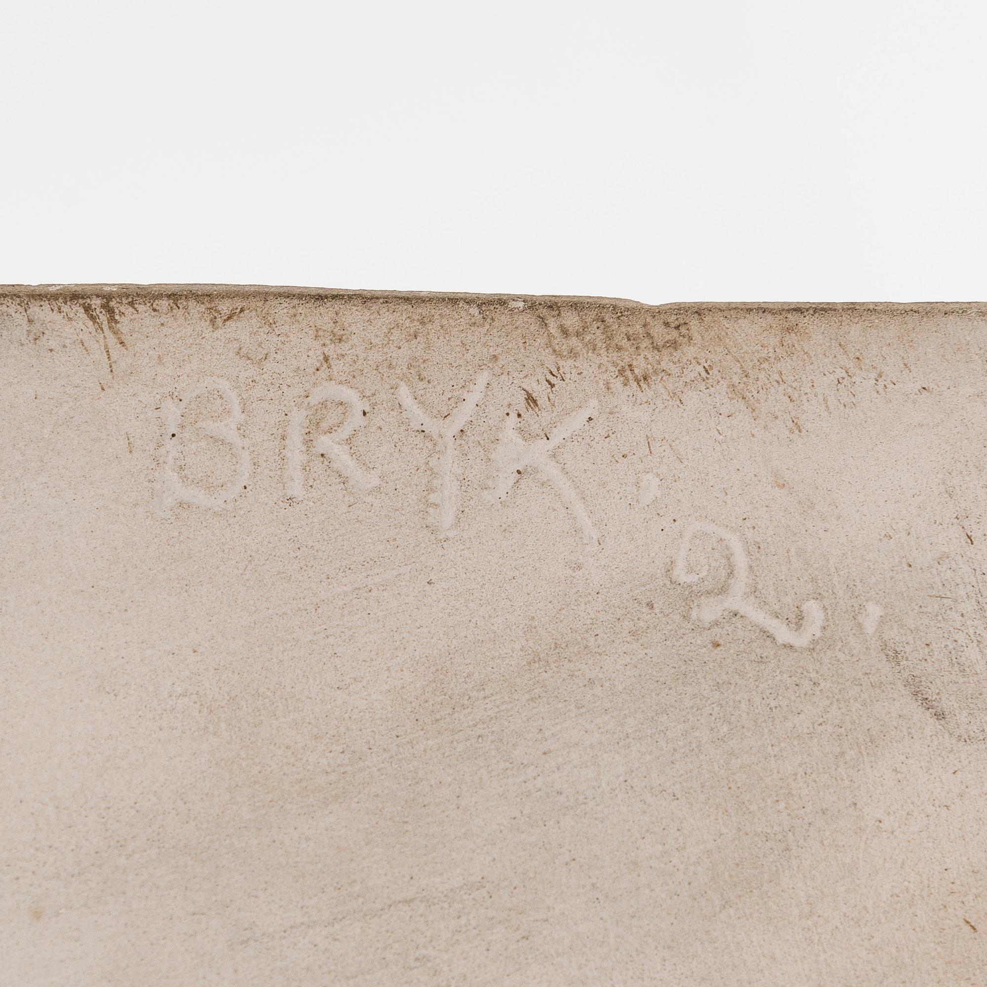 Rut Bryk, reliefi, keramiikkaa, signeerattu BRYK 2.