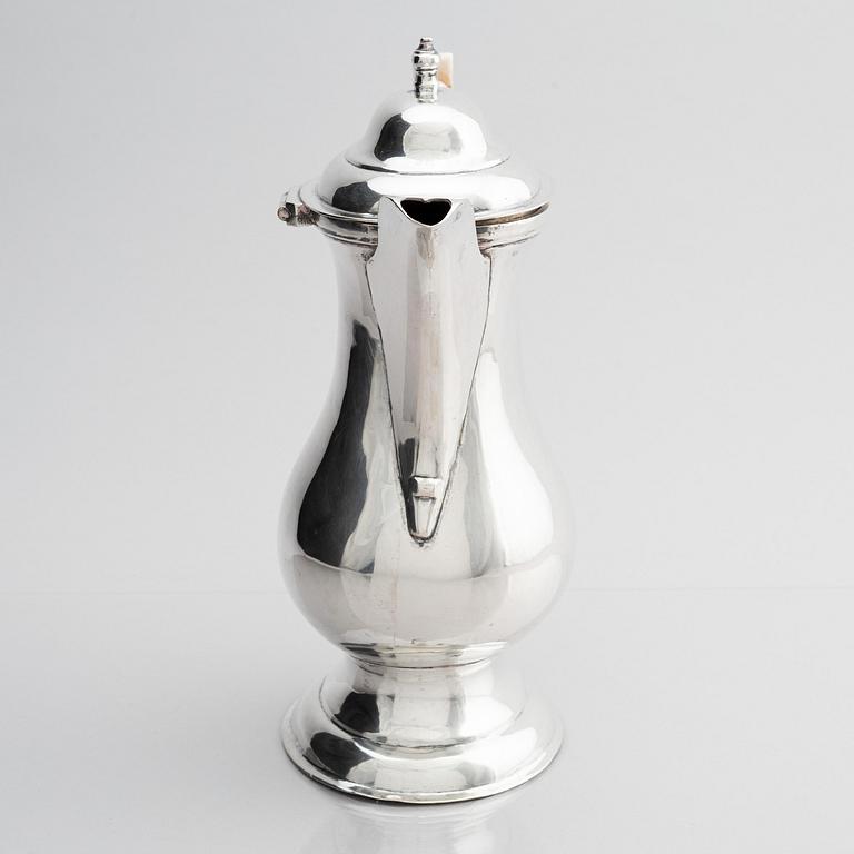 Kaffekanna, silver, Wien, Österrike, 1776.