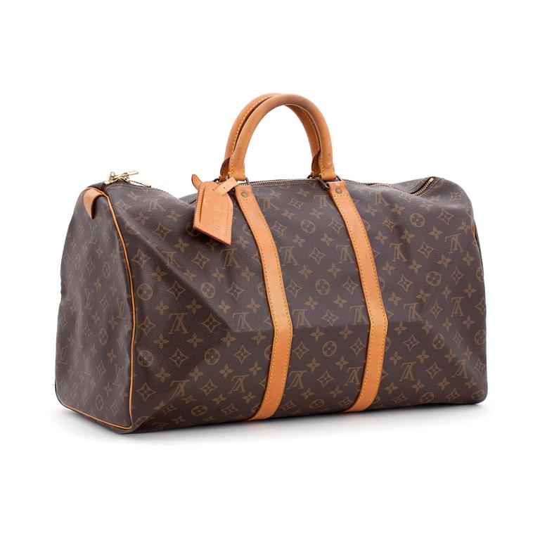 LOUIS VUITTON, a monogram canvas weekendbag, "Keepall  50".