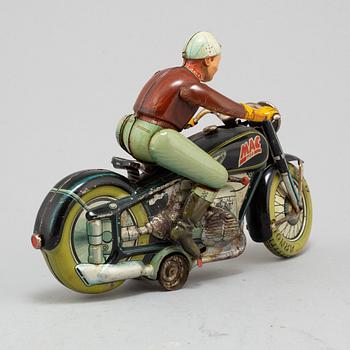 A tinplate Arnold Mac 700 motorcycle, Germany, 1950s.
