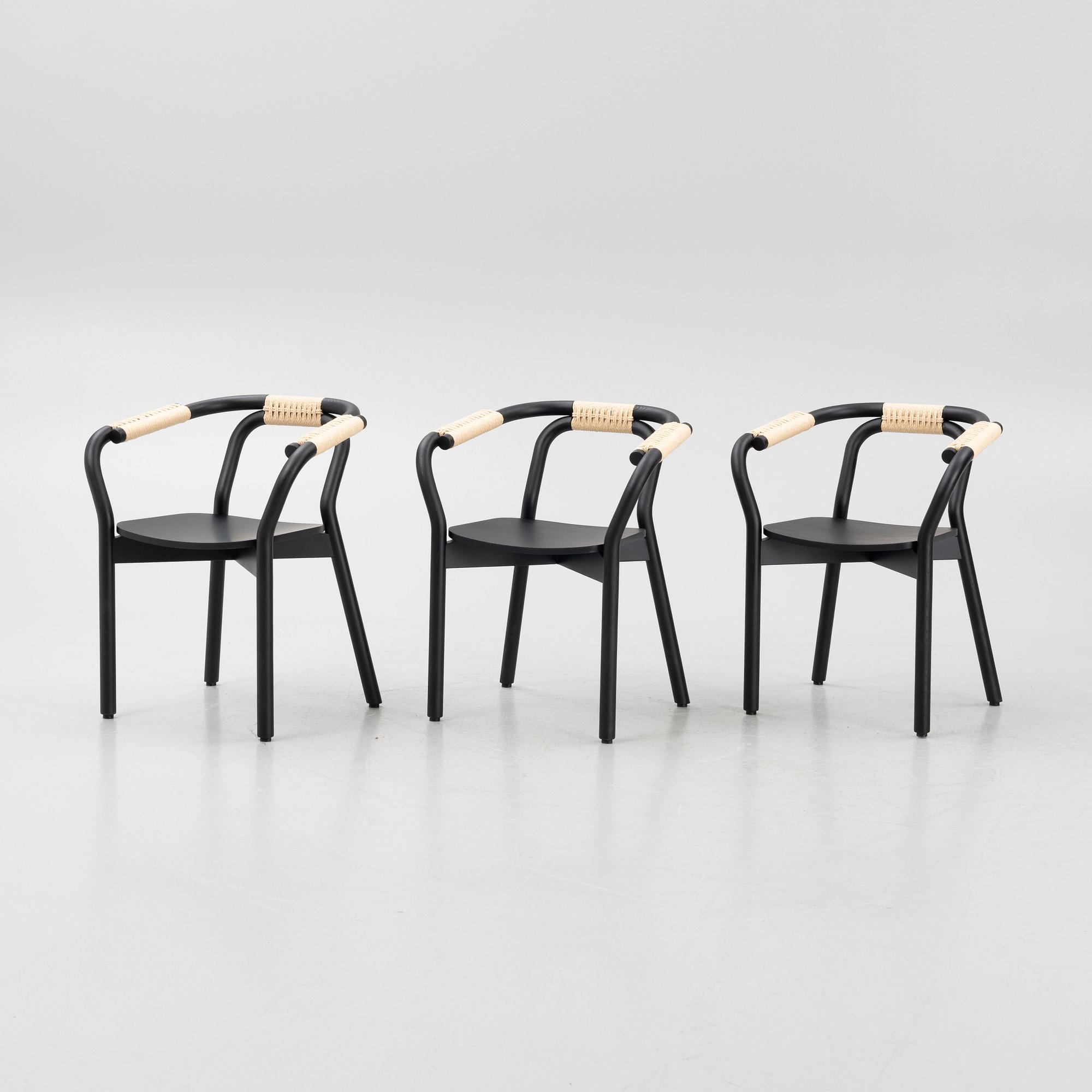 Tatsuo Kuroda, six "Knot" chairs, Normann Copenhagen, Denmark.