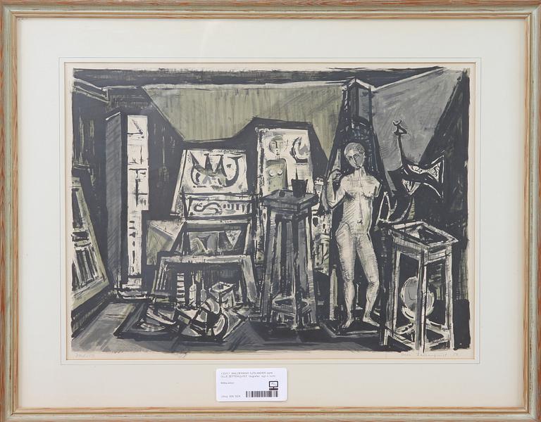 WALDERMAR SJÖLANDER samt OLLE ZETTERQVIST, litografier, sign o numr.