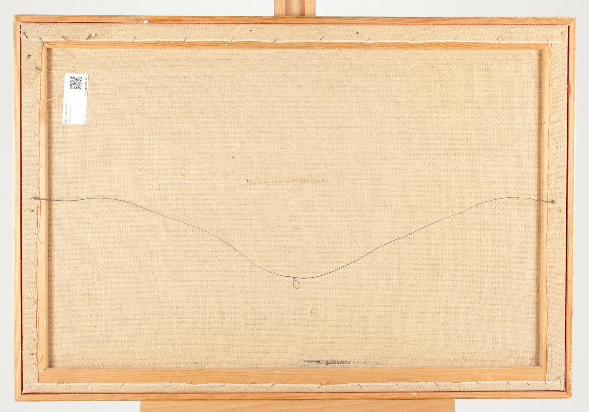 FRITZ JACOBSSON, olja på pannå, signerad och daterad -70.